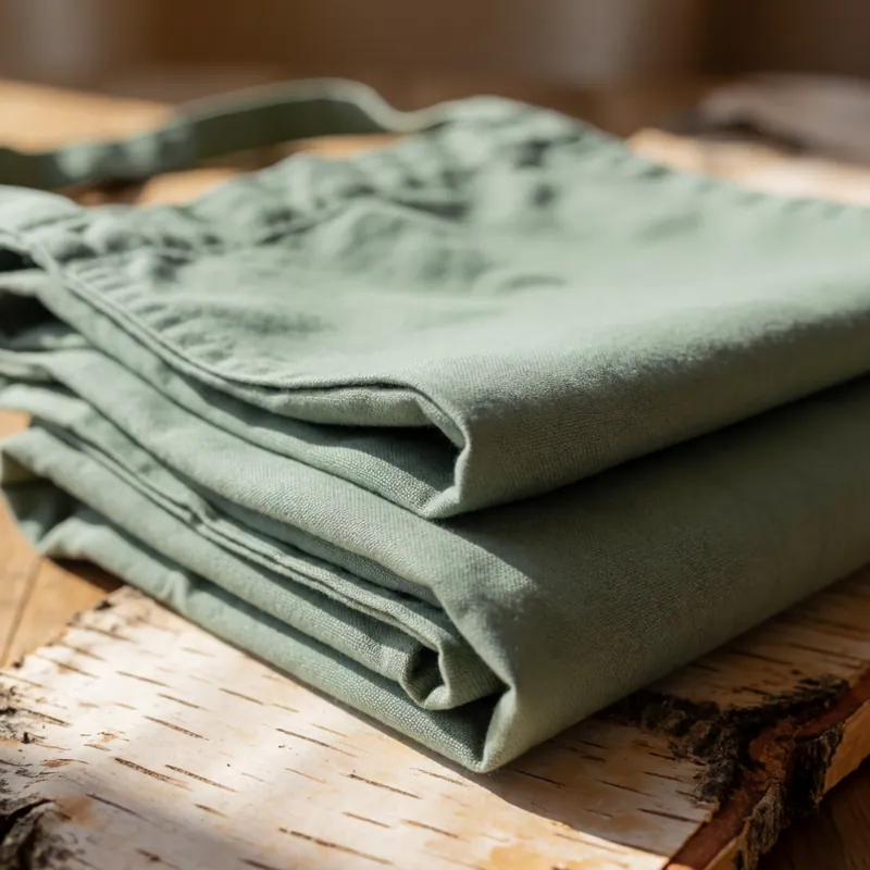 A folded apron at Woodside Daycare