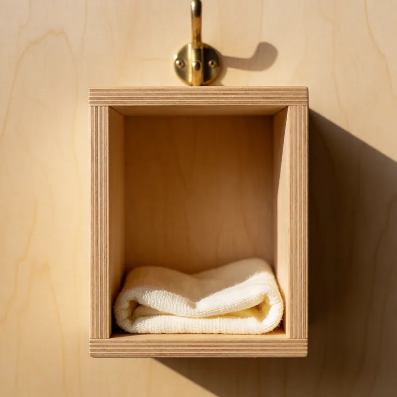 A single empty cubby at Woodside Daycare