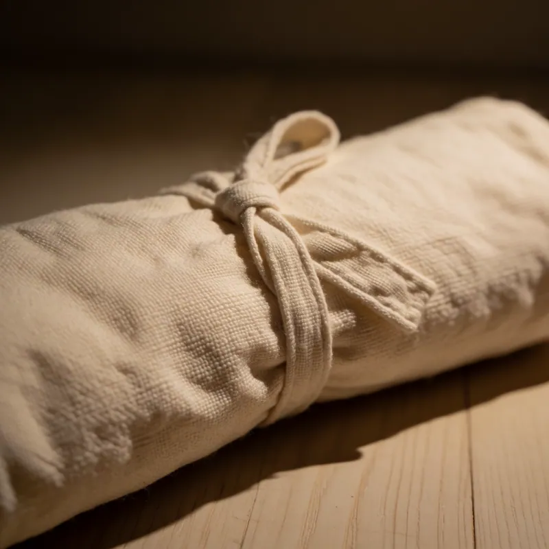 A rolled nap mat at Woodside Daycare