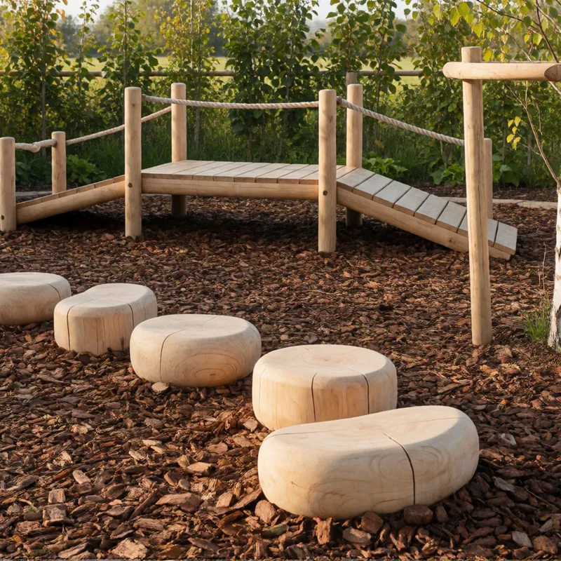 The enclosed rear yard at Woodside Daycare