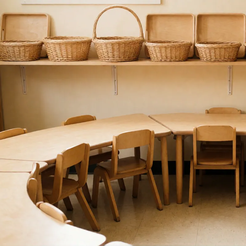The pre-kindergarten room at Woodside Daycare