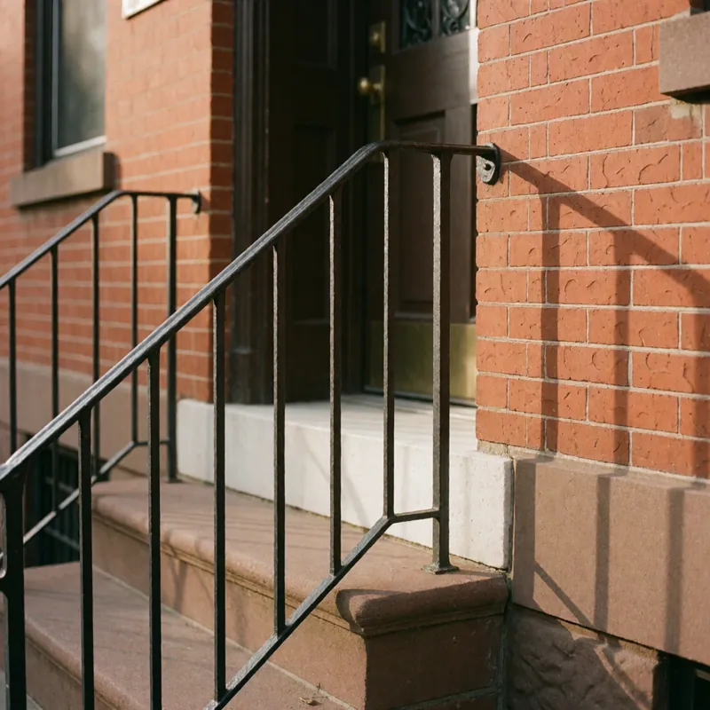 The steps up to Woodside Daycare on 61st Street